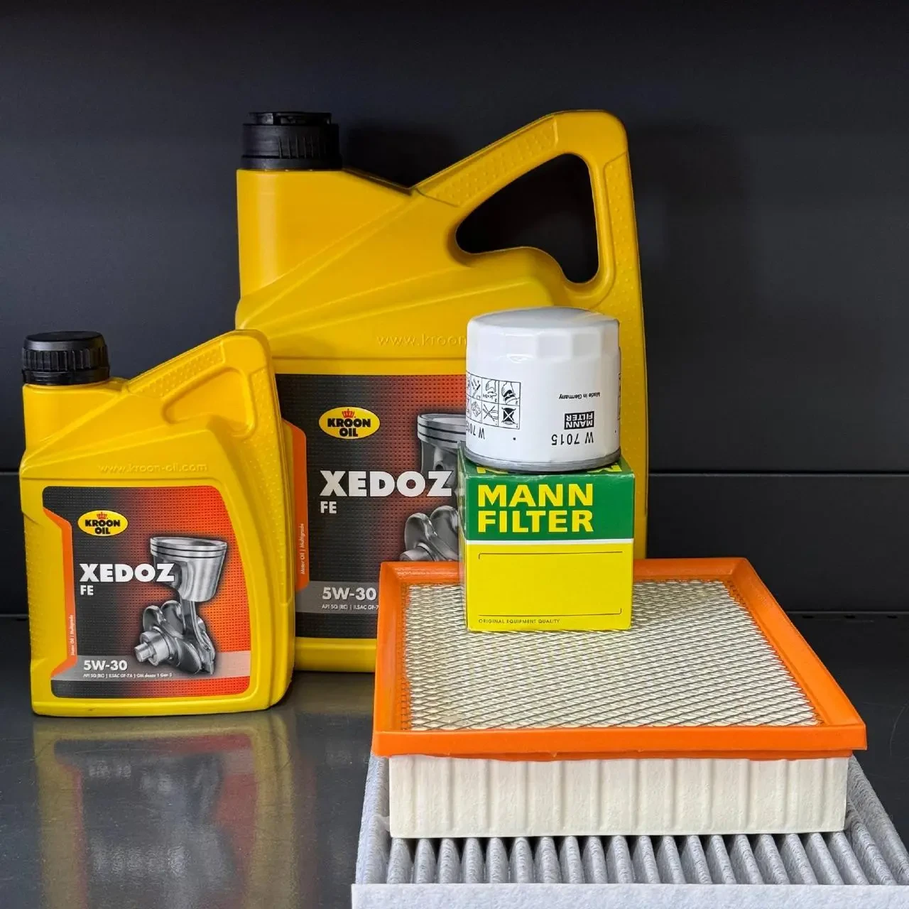 Комплект для ТО KROON OIL 5w30 Ford Edge 2 (2.0)/Edge 4 (2.0)15-20/Fusion(2.5)13-20 Lincoln MKZ(2.0)14-19/Nautilus (2.0)19 (Маслo,