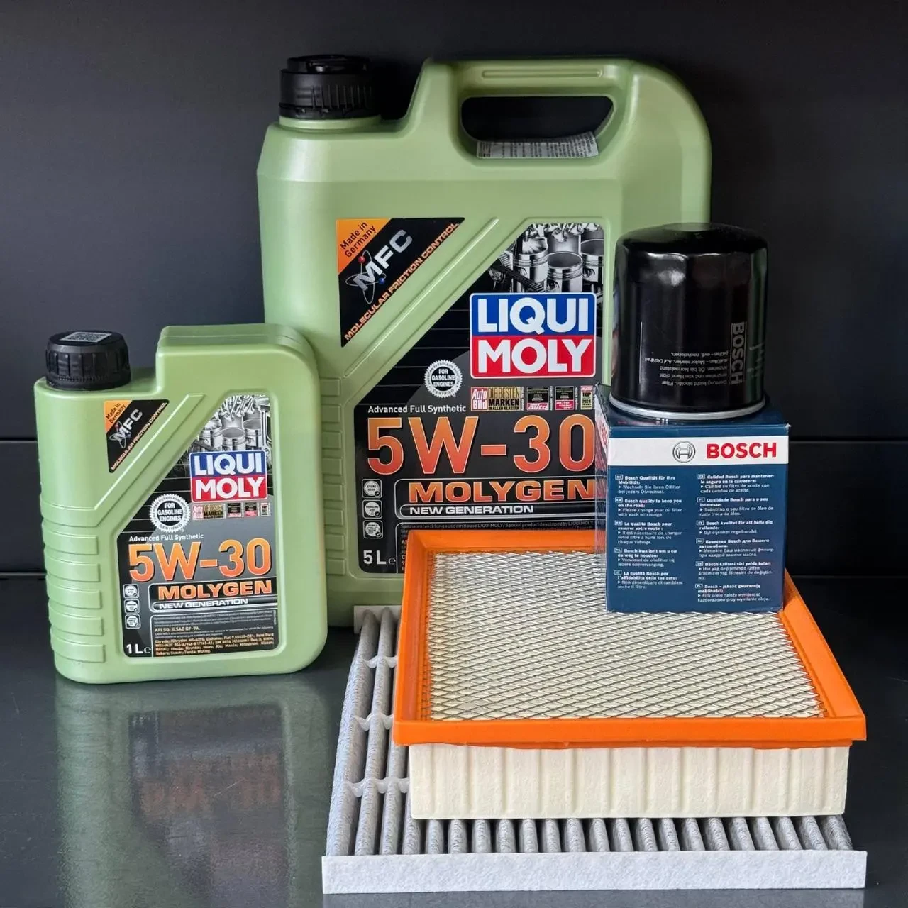 Комплект для ТО Liqui Moly 5w30 Ford Edge 2 (2.0)/Edge 4 (2.0)15-20/Fusion(2.5)13-20 Lincoln MKZ(2.0)14-19/Nautilus (2.0)19