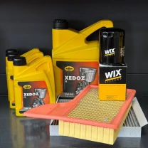 Комплект для ТО KROON OIL 5w30 Ford Mustang (5.0) 15-21(Масло 8л, фільтр масляний, фільтр повітряний, фільтр салону вугільний)