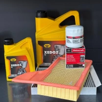 Комплект для ТО KROON OIL 0w20 Ford Mustang (2.3)15-21 (Масло 6л, фільтр масляний, фільтр повітряний, фільтр салону вугільний)