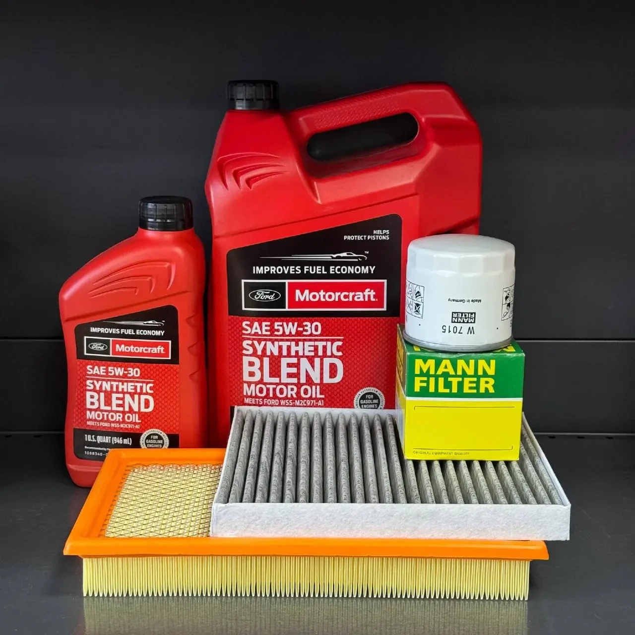 Комплект для ТО Motocraft 5w30 blend Ford Explorer(2.0) 12-15/(2.3) 16-19/Lincoln MKT(2.0) 13-16 (Масло 5,68л, фільтр масляний,
