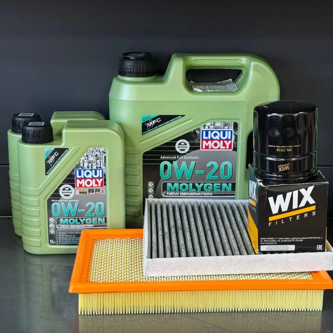 Комплект для ТО Liqui moly 0w20 Ford Explorer(2.0) 12-15/(2.3) 16-19/Lincoln MKT(2.0) 13-16 (Масло 6л, фільтр масляний, фільтр
