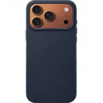 DM Чохол Leather Case with MagSafe для iPhone 17 Pro Blue
