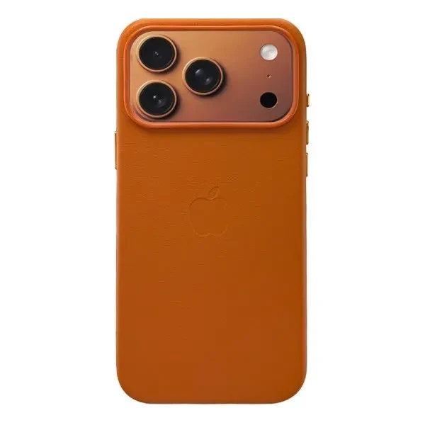 DM Чохол Leather Case with MagSafe для iPhone 17 Pro Max Orange