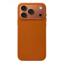 DM Чохол Leather Case with MagSafe для iPhone 17 Pro Orange