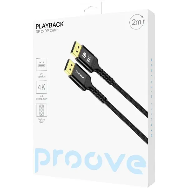 Кабель Proove Playback DisplayPort-DisplayPort 2m Black (DCPD22003601) 3