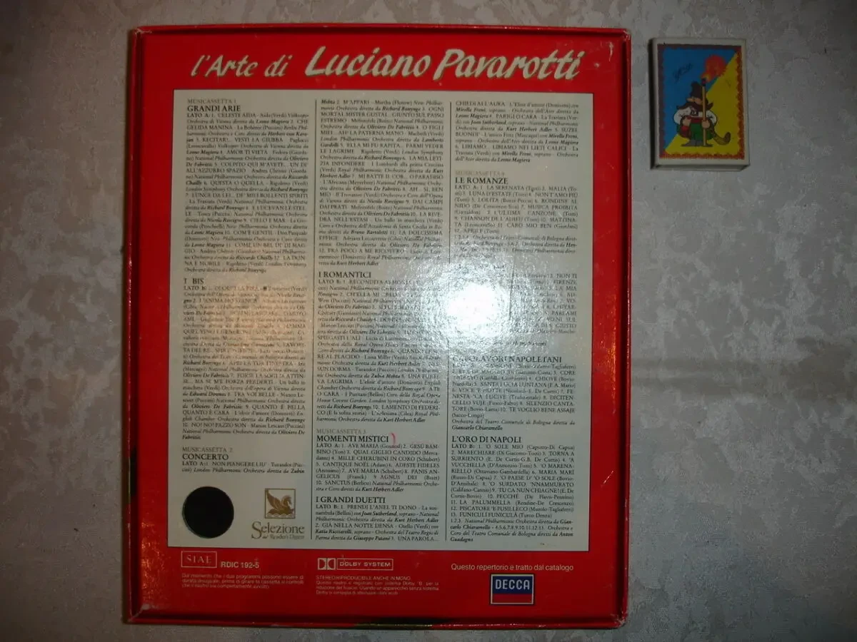 Лучано ПАВАРОТТІ - L'Arte Di Luciano Pavarotti; бокс-сет НОВИЙ (5 а/к) 4