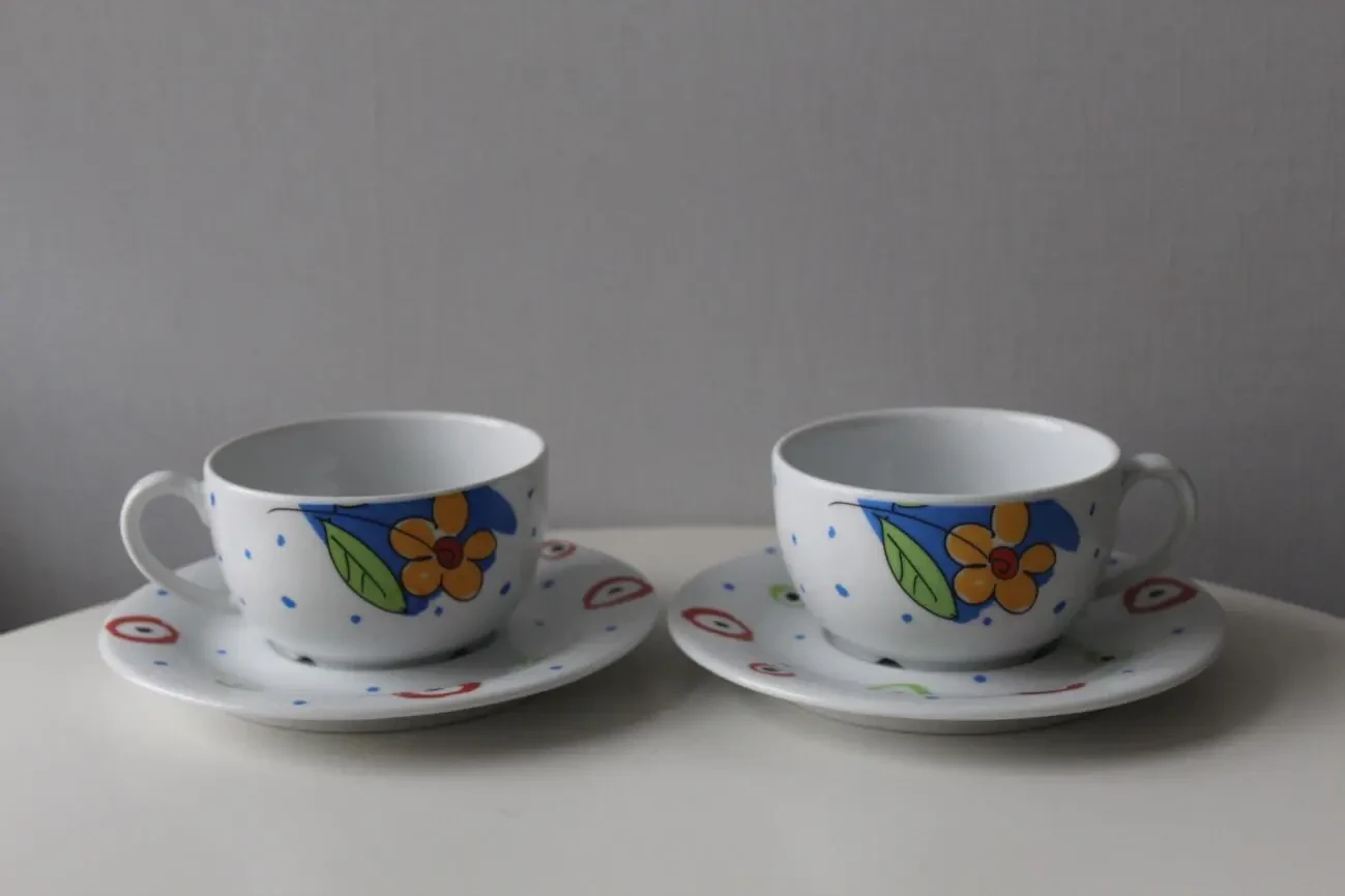 Чайная чашка, тарелка, Германия, 2 пары 3