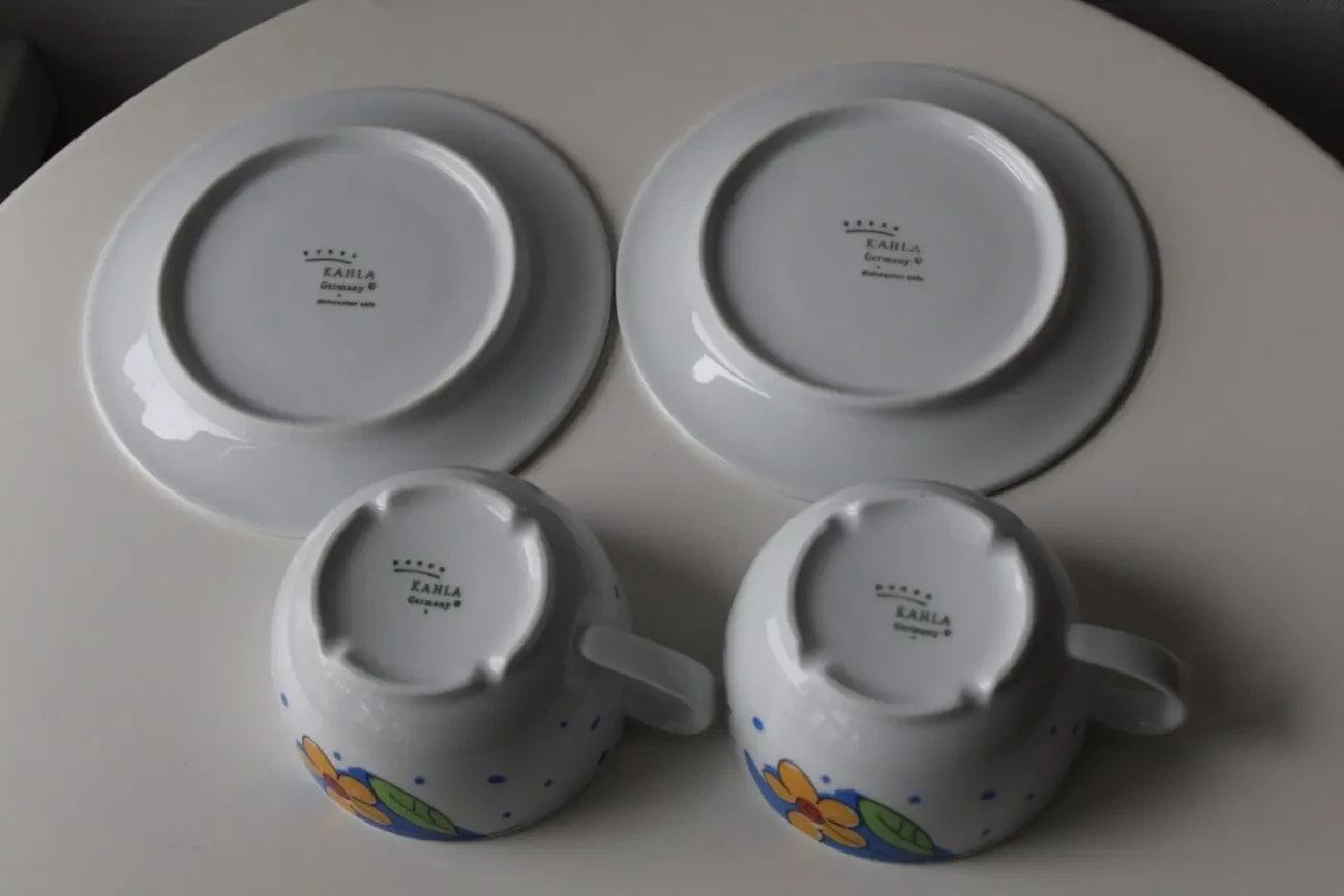 Чайная чашка, тарелка, Германия, 2 пары 2