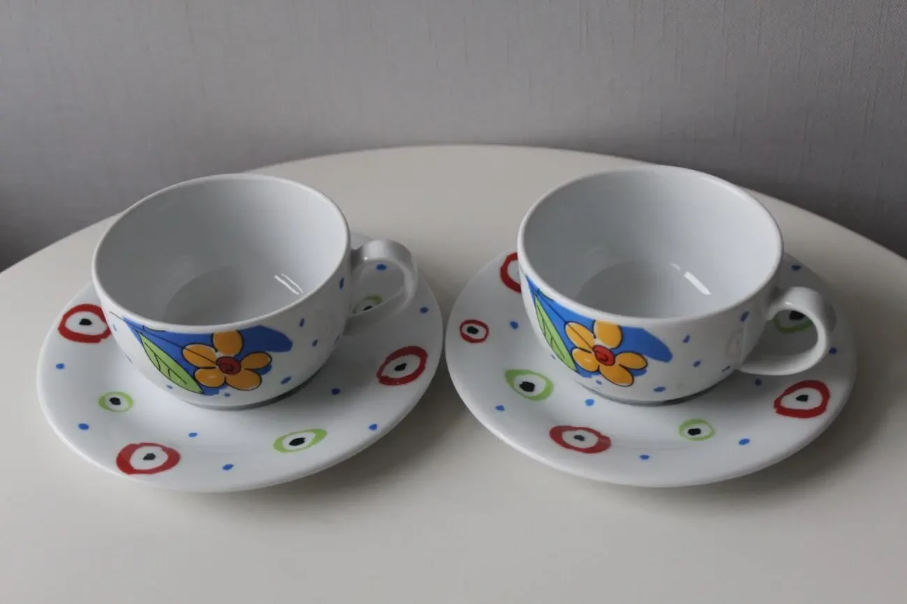Чайная чашка, тарелка, Германия, 2 пары