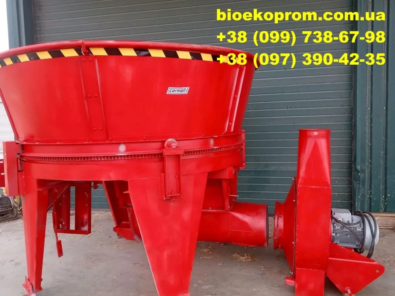 Подрібнювач соломи стаціонарний 30 кВт. 4000 кг. год. Данія. Cormall r