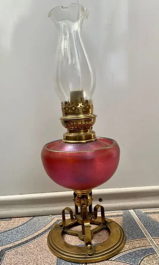 Настольная керосиновая лампа.Австрия.