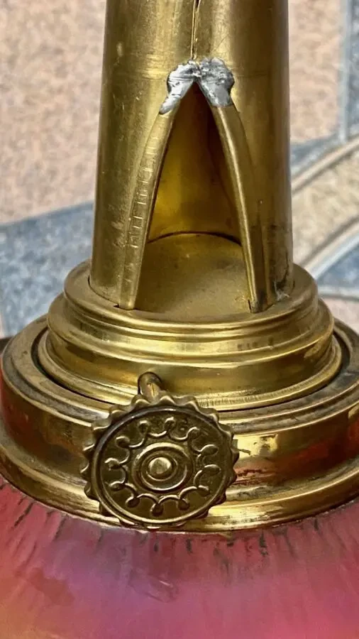 Настольная керосиновая лампа.Австрия. 5