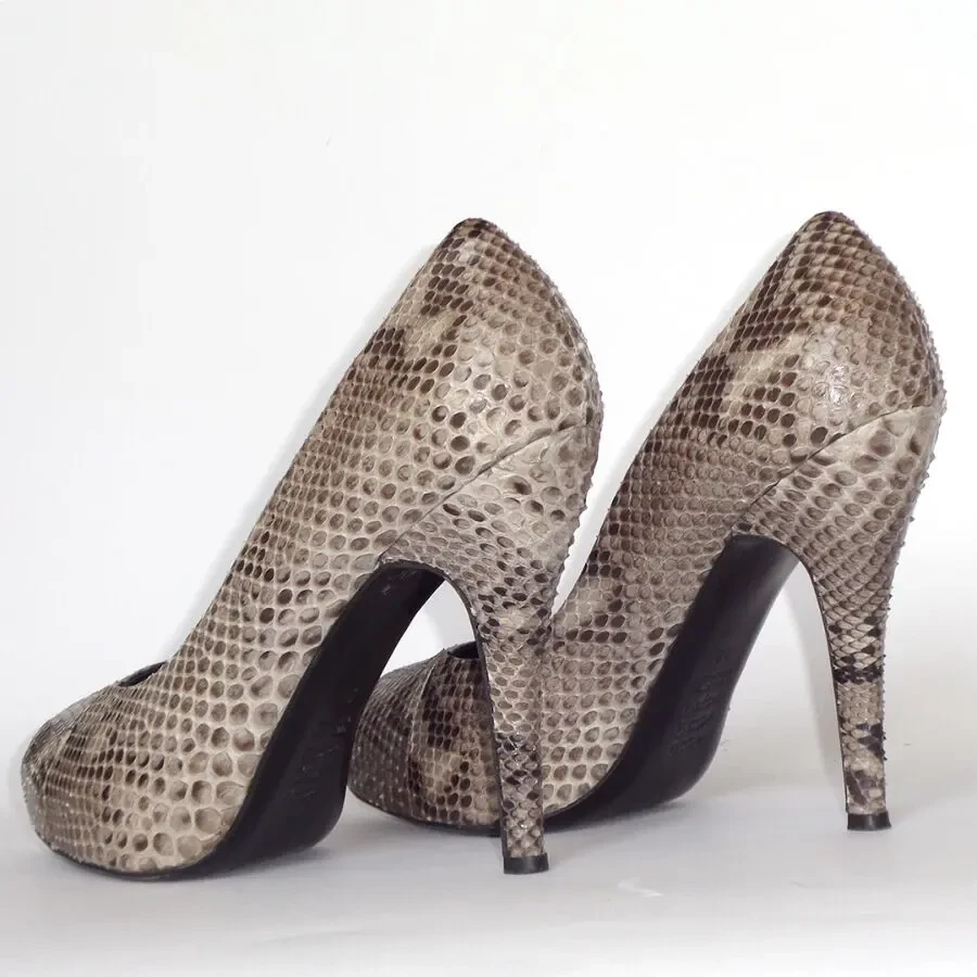 Claude Mare Италия женские туфли р. 39 кожа питона босоножки 7