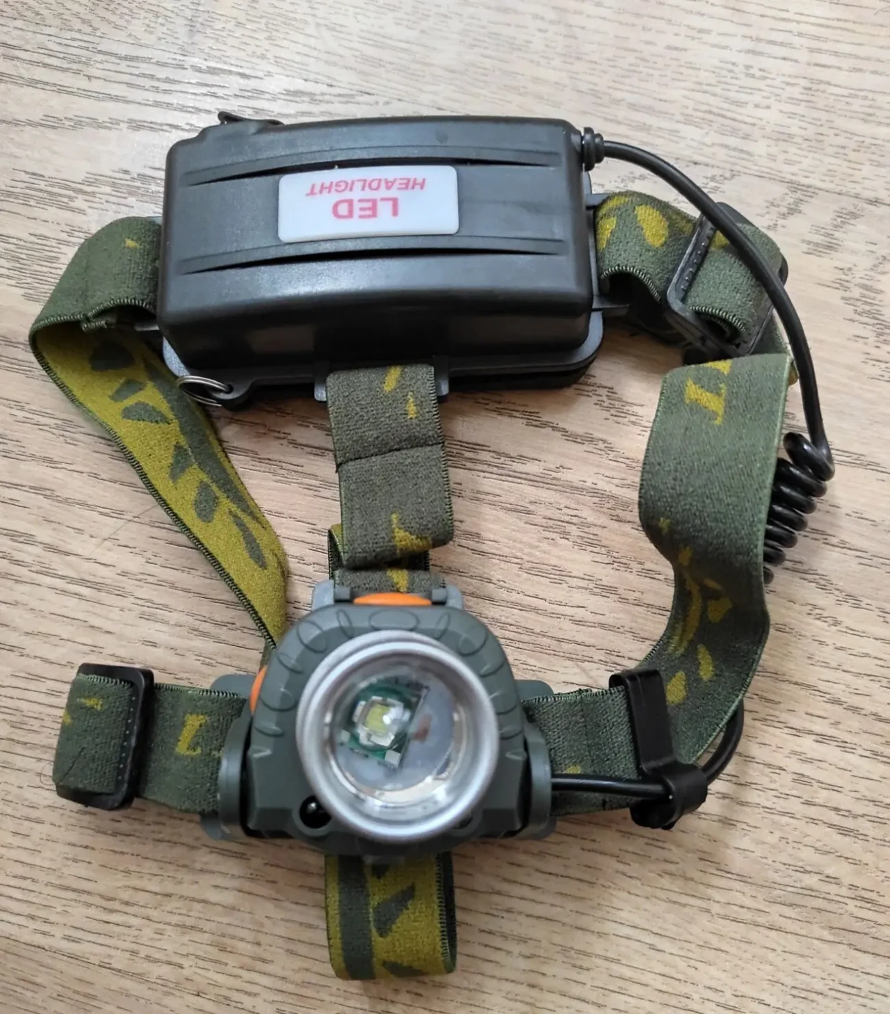 Ліхтар налобний акумуляторний з датчиком руху bl-6616 3