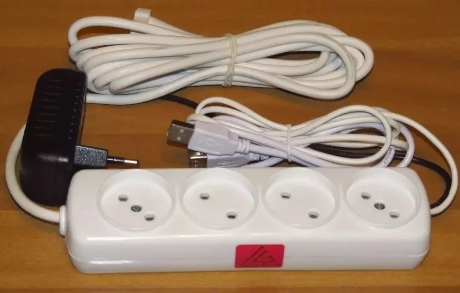Дистанционно-управляемые розетки (от TV), с БП = 5В/3А + Активный USB