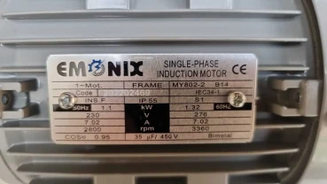 Электродвигатель 1,1кВт.