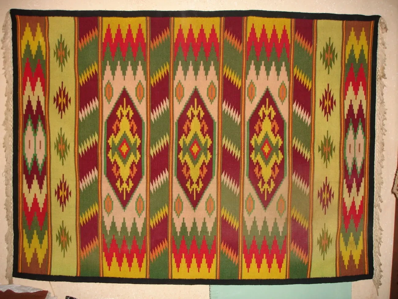 КОВЕР/килим ВОВНЯНИЙ, натуральний. НАКИДКА на телевізор. Раритети. 2