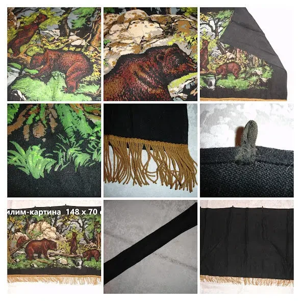 КОВЕР/килим ВОВНЯНИЙ, натуральний. НАКИДКА на телевізор. Раритети. 7