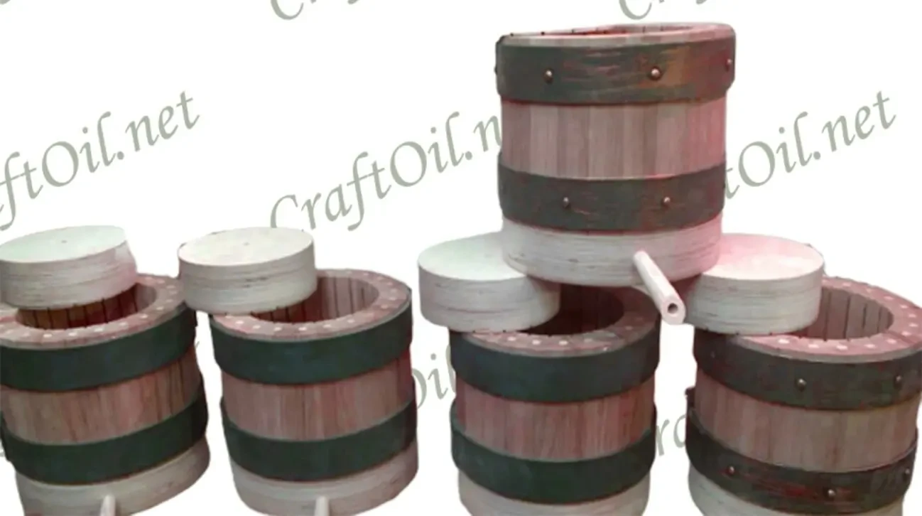 Гидравлический маслопресс холодного отжима масла  Бочки капролоновые 10