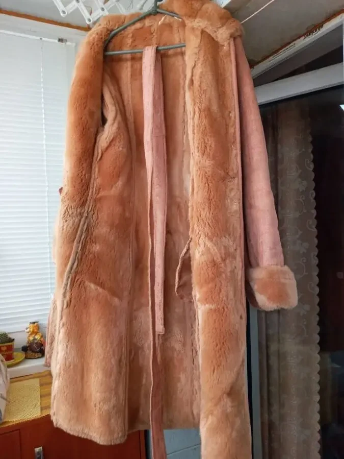 Дублёнка женская Rich Line размер 46 4