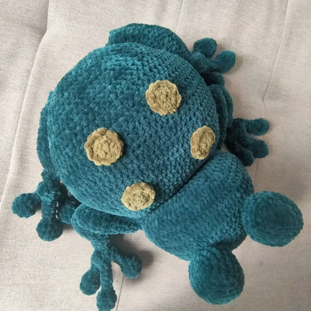 лягушка  вязаная игрушка.игрушка мягкая  лягушка плюшевая ручная робот 3