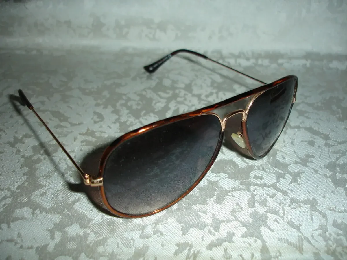 ОЧКИ/окуляри AVL сонцезахисні, метал. оправа, краплі, НОВІ, унісекс