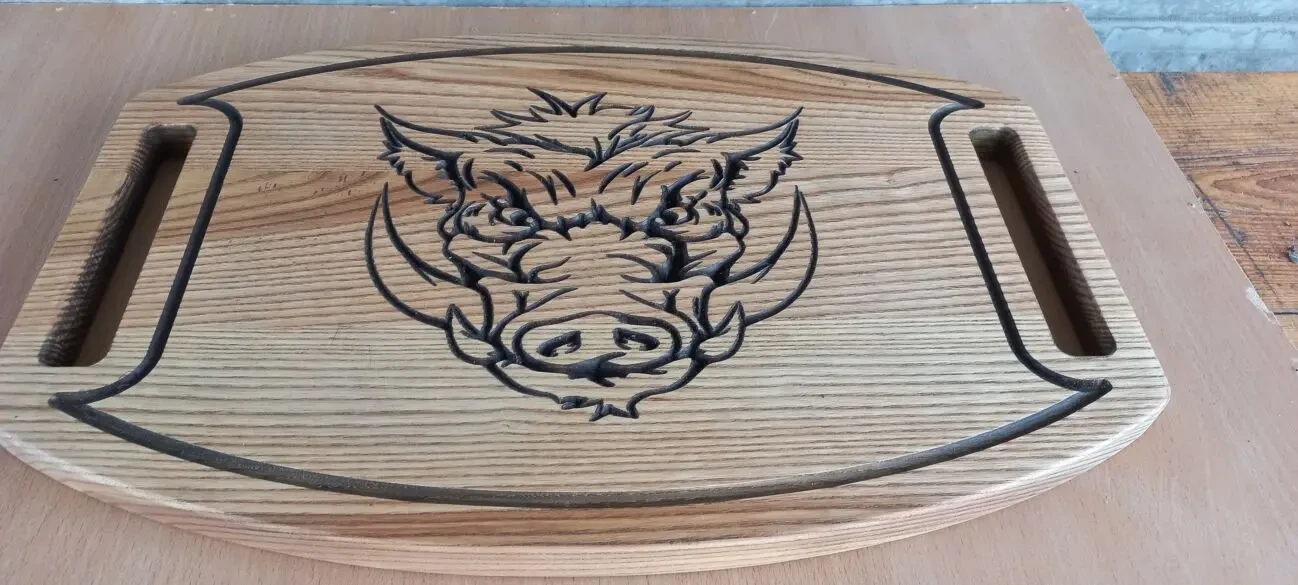 Пiднос з натурального дерева 