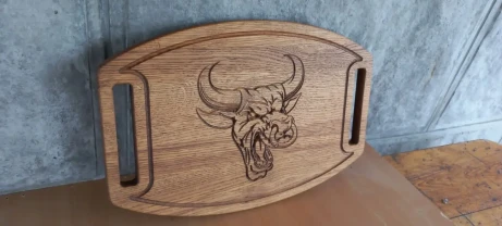 Пiднос з натурального дерева " Дикий буйвіл"