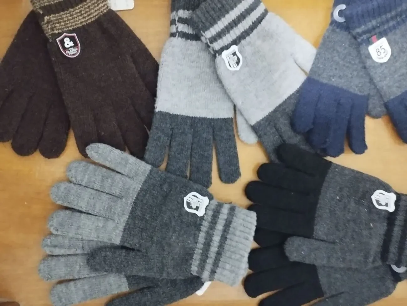 Перчатки для мальчиков детские распродажа, зима/осень черные, 6