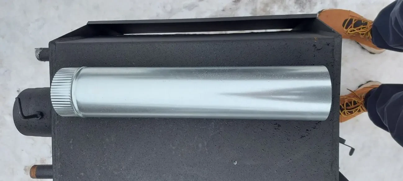 Труба дымоходная на буржуйку, оцинковка 0,5мм 6