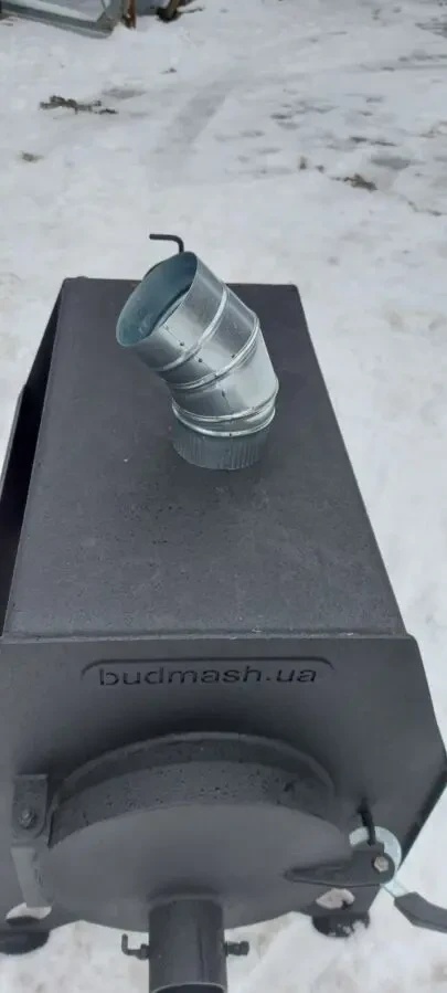 Труба дымоходная на буржуйку, оцинковка 0,5мм 2