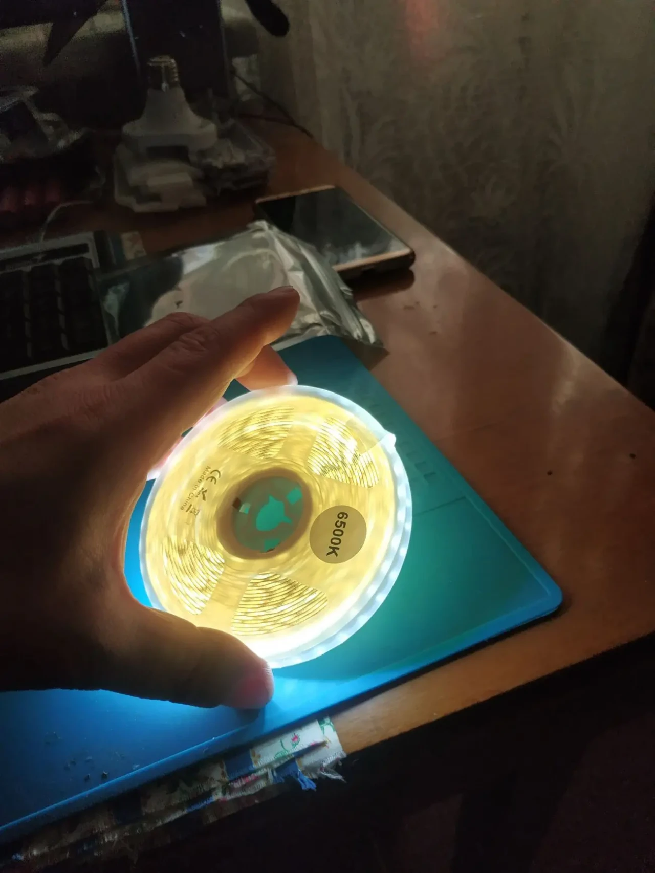 Светодиодная лента 12v, SMD2835, 5 метров, 6500K, 120д/м 10