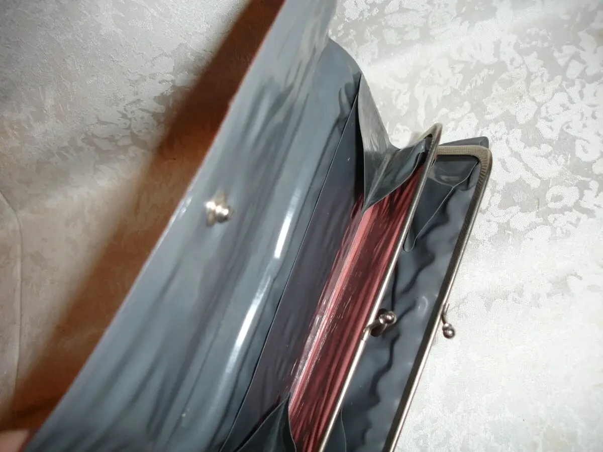 КОШЕЛЁК/гаманець ретро, на 4 відділи, на кнопку, 18 х 9,5 см. НОВИЙ 4