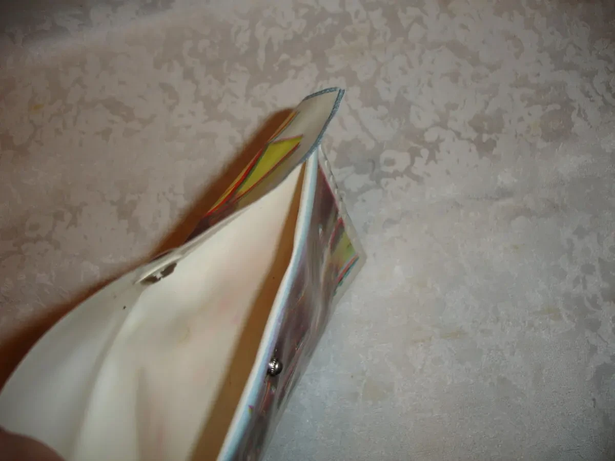 КОШЕЛЁК/гаманець ретро, ПЛЯЖНИЙ, 1 відділ на кнопку, 18 х 10 см НОВИЙ 6