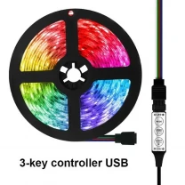 Светодиодная Лента 5 v, 5 метров, Led RGB USB с контроллером