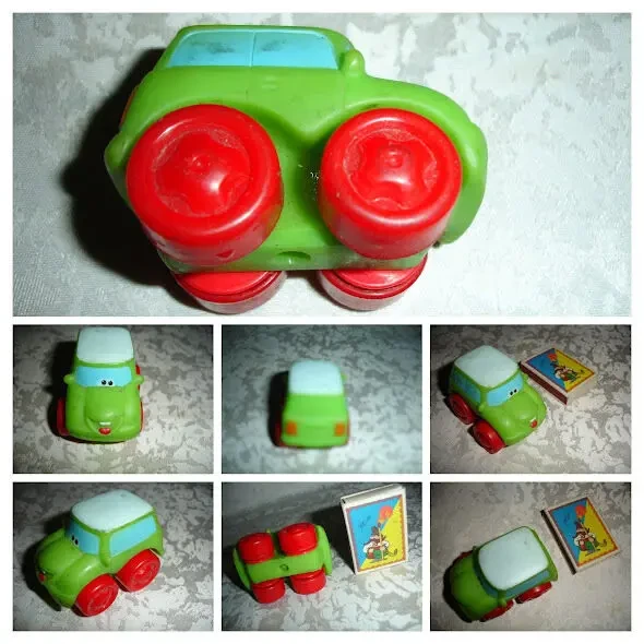 НАБІР іграшкового посуду, термометр і шприц іграшкові; гирка. РЕТРО 10