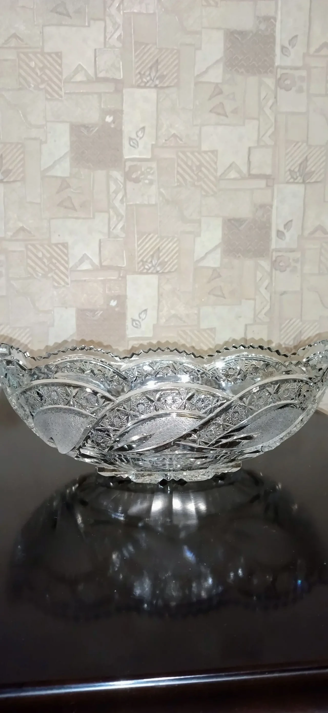 Хрусталь. Ладья . Большая. Изумительная работа .