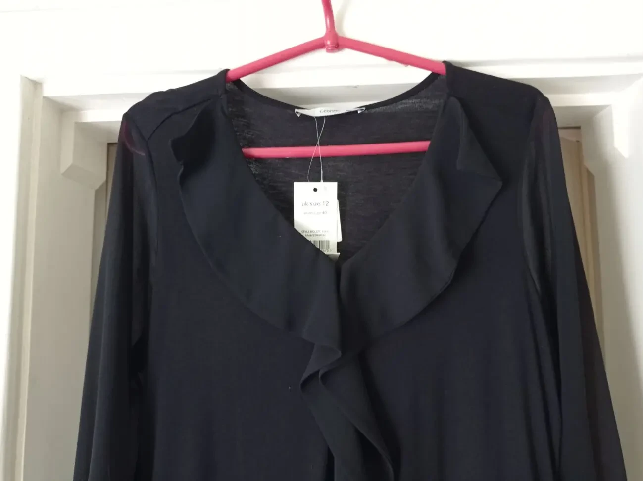 Блуза новая мягкая вискоза с шифоновыми рукавами George 2