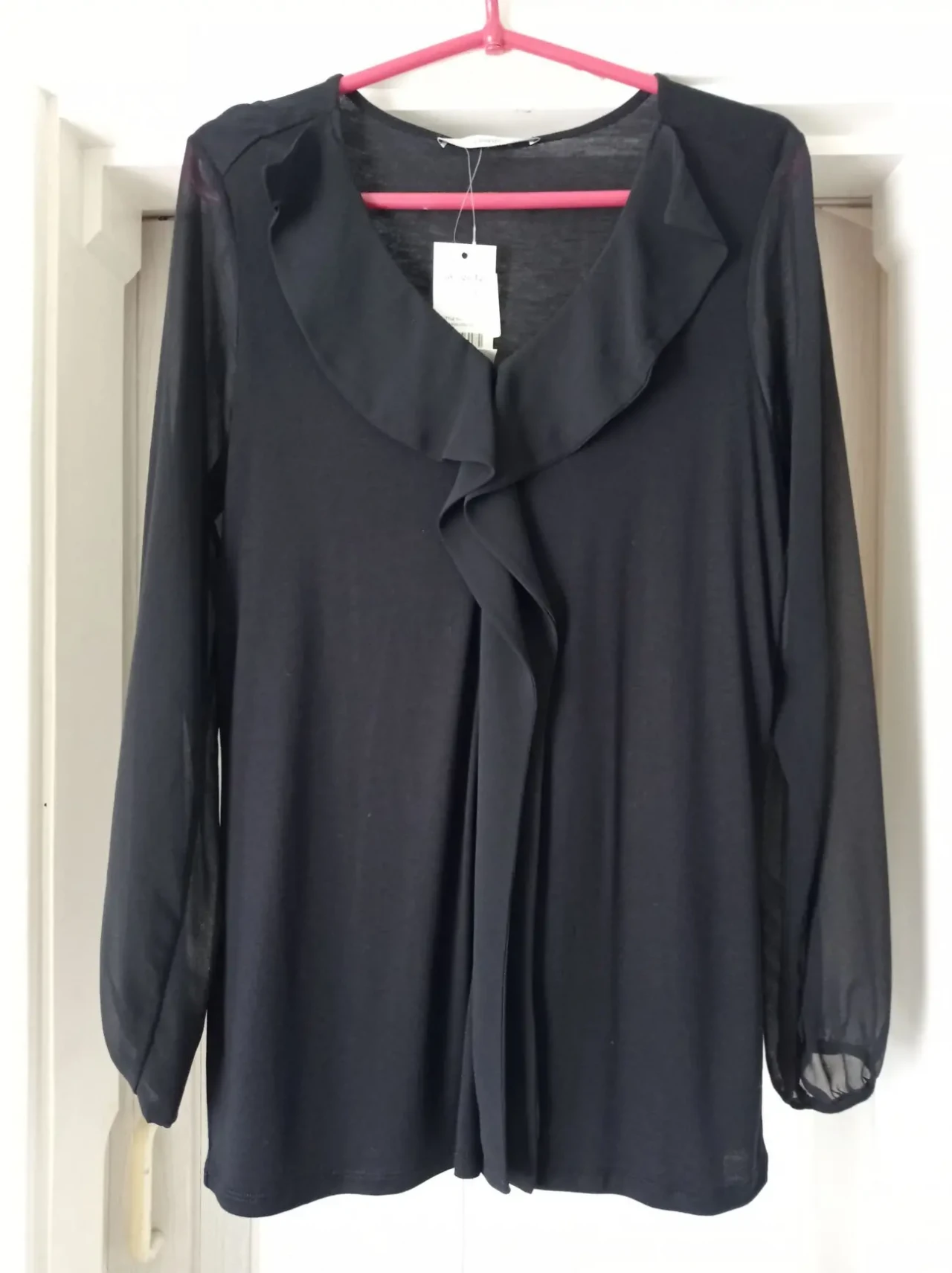 Блуза новая мягкая вискоза с шифоновыми рукавами George