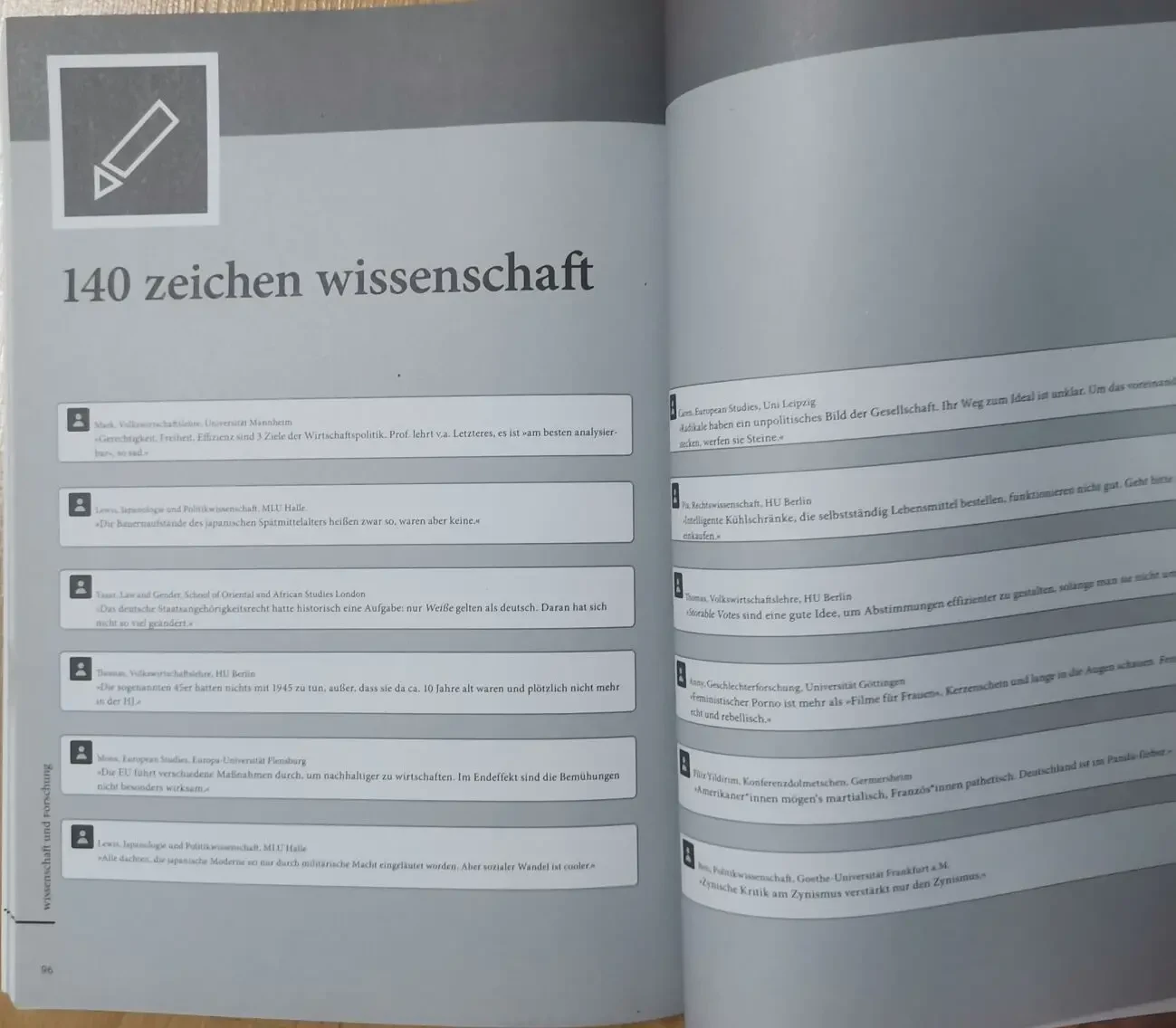Forum. Stipendisches Magazin der Friedrich-Ebert-Stiftung. Warum nicht 6