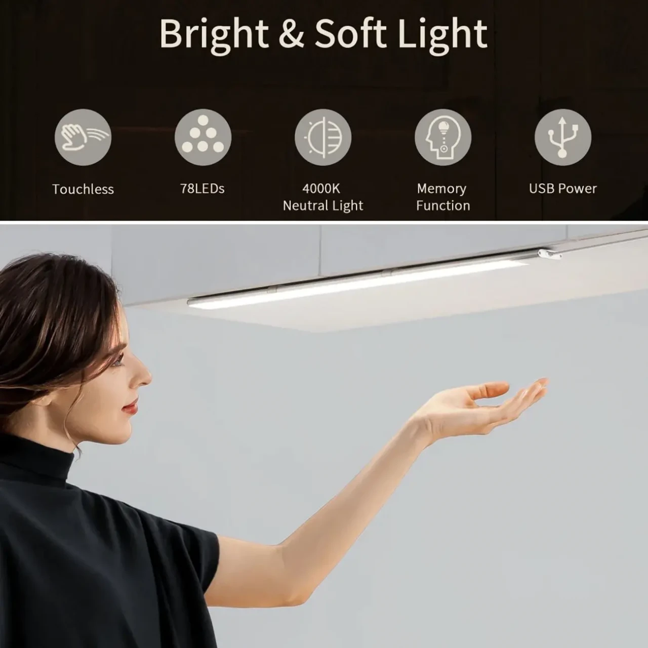 USB! Xiaomi Лампа аварийная LED 60 см/ линейный светильник / переноска