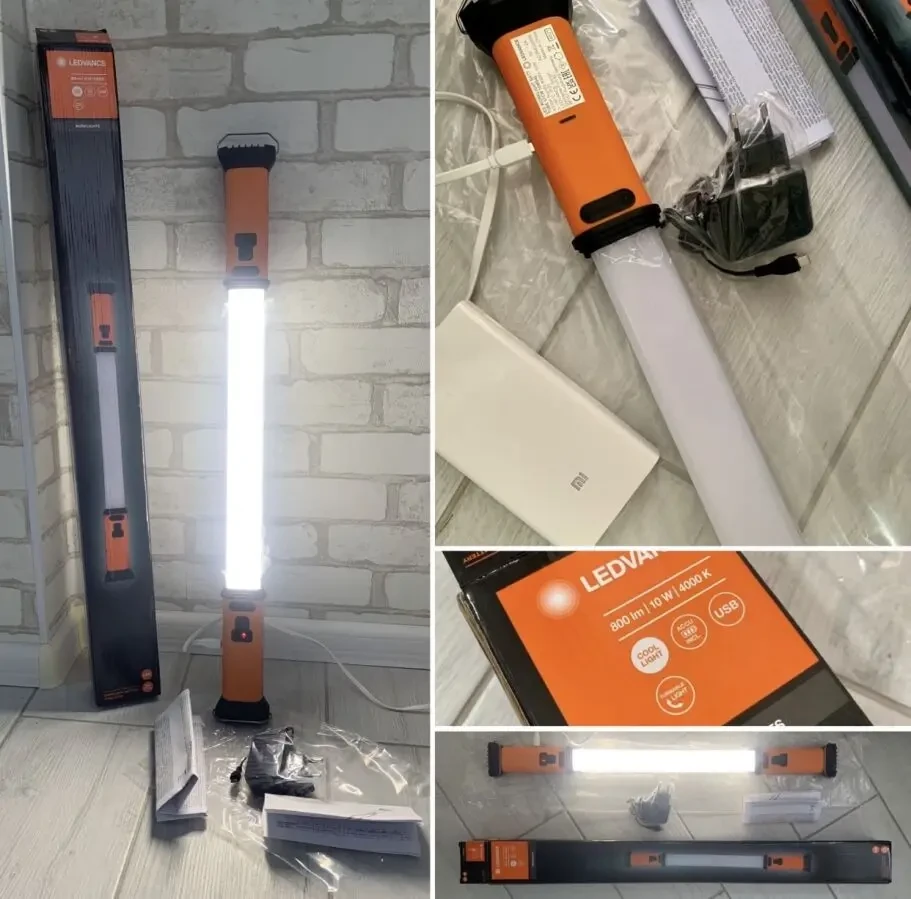 USB! Светильник аккумуляторный Osram 10W LED Аварийная лампа, фонарь