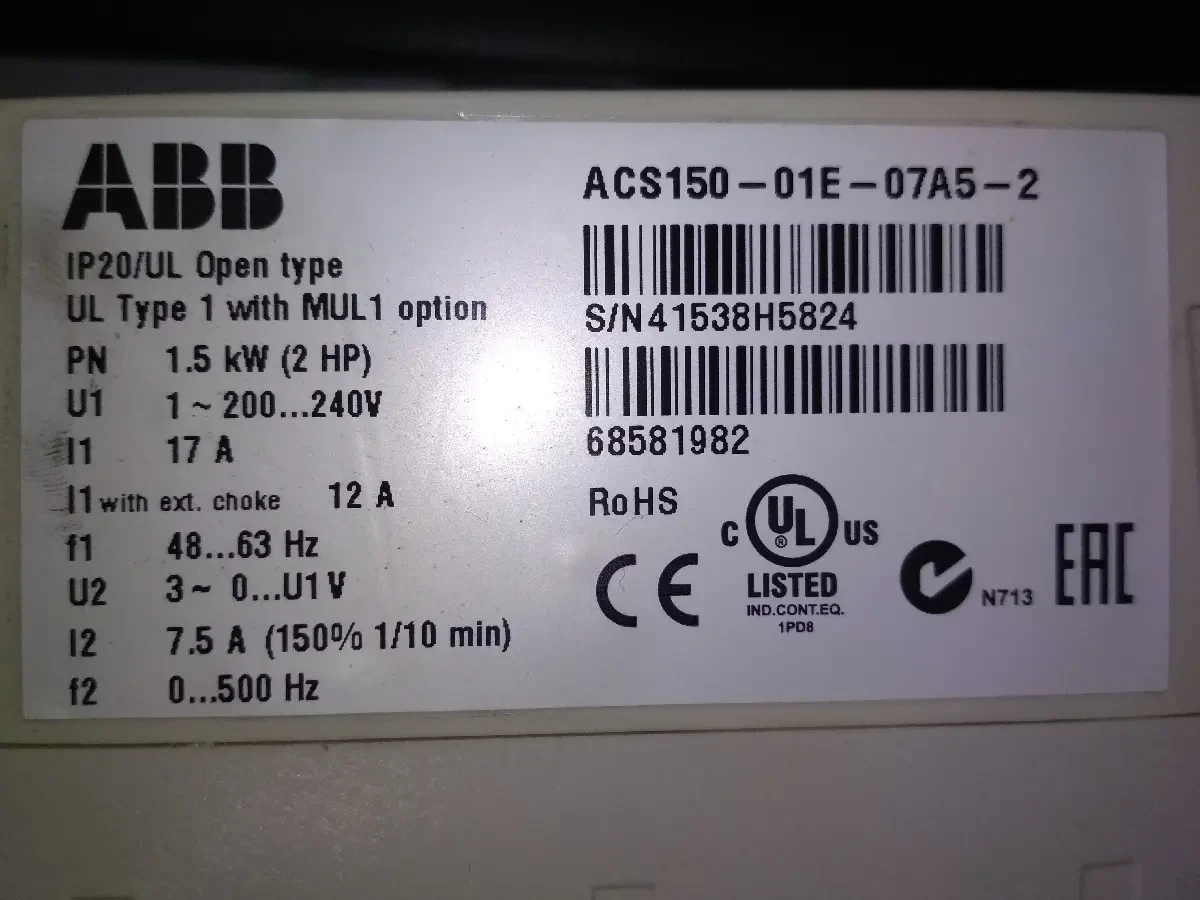 Преобразователи частоты АВВ: ACS310-03E-13A8-4. 3