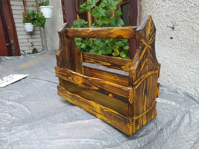 Пивной ящик №1 из дерева, подарок мужу другу куму другу 10
