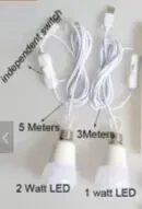 LED лампи; комплект 4 шт. з акумулятором, зарядка від сонячної панелі 6