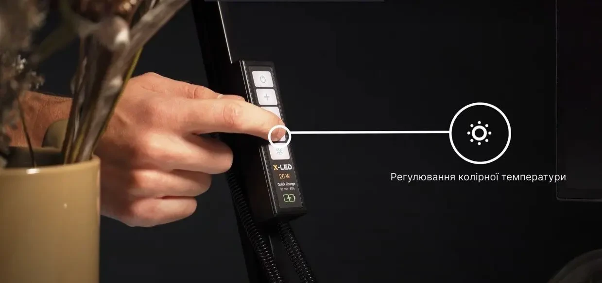 Настільна LED лампа з можливістю підключення до повербанку. Настольная 4