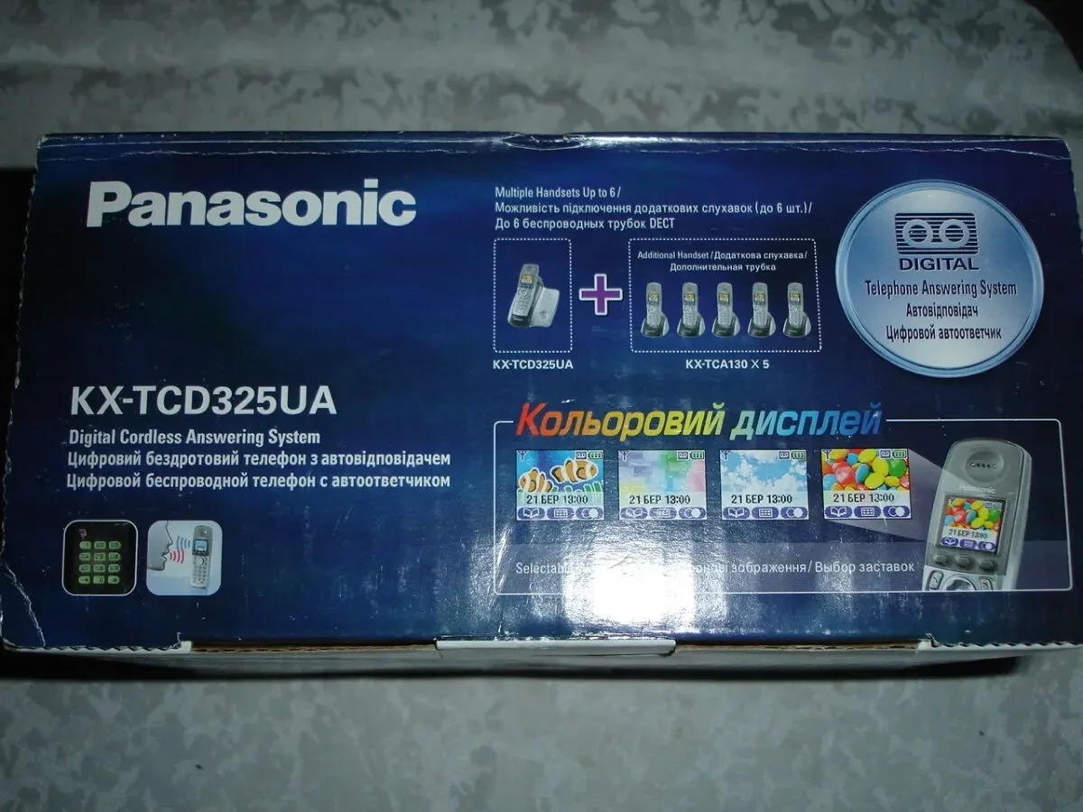 РАДІОТЕЛЕФОН Panasonic KX-TCD325UA з АВН і автовідповідачем, в упак. 7