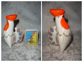 СТАТУЕТКА- солонка-перечниця Петух/ПІВНИК. Фарфор. Полонне. РАРИТЕТ.