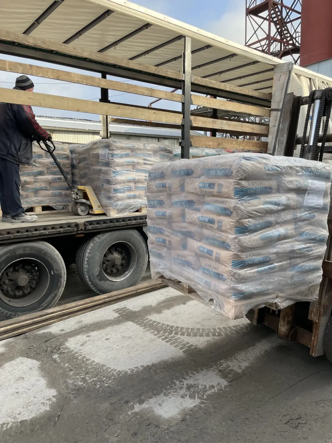 Штукатурка гипсовая Харьков KRUMIX KM-75, машинного и ручного применен 3